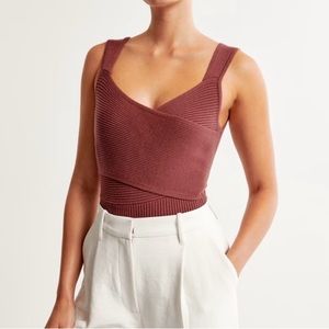 Abercrombie wrap sweater bodysuit
